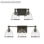 Minka-Lavery 15022-749 Rustic Gun Metal Wynnfrost 15'' Wide 2-light Vanity Image 2