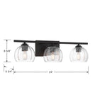 Minka-Lavery 2723-860 Dark Bronze Glint 24'' Wide 3-light Vanity Image 2