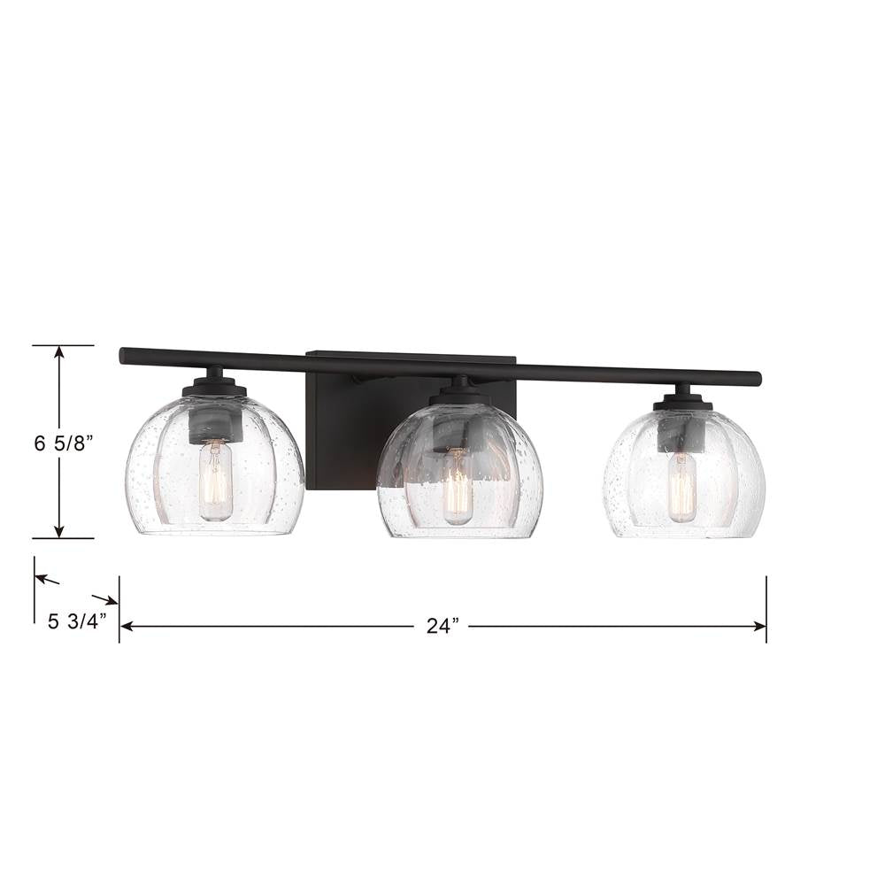 Minka-Lavery 2723-860 Dark Bronze Glint 24'' Wide 3-light Vanity Image 2