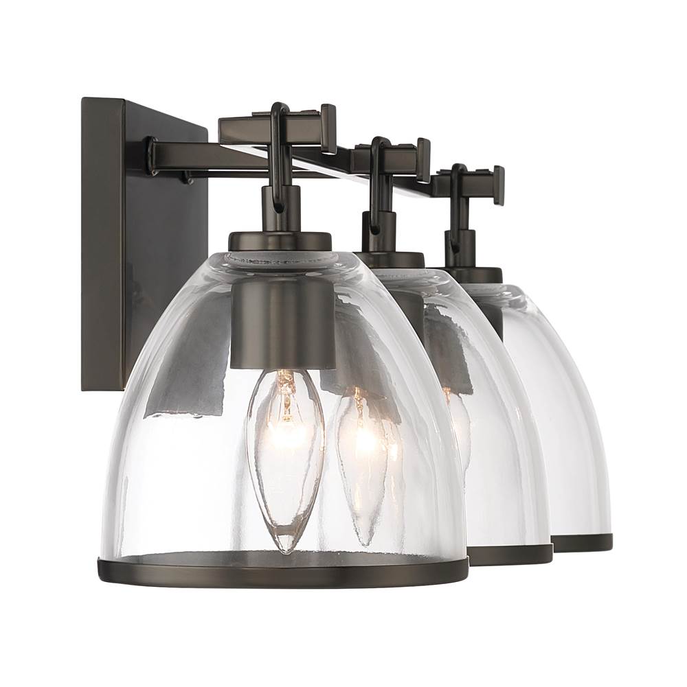 Minka-Lavery 15023-749 Rustic Gun Metal Wynnfrost 24'' Wide 3-light Vanity Image 7