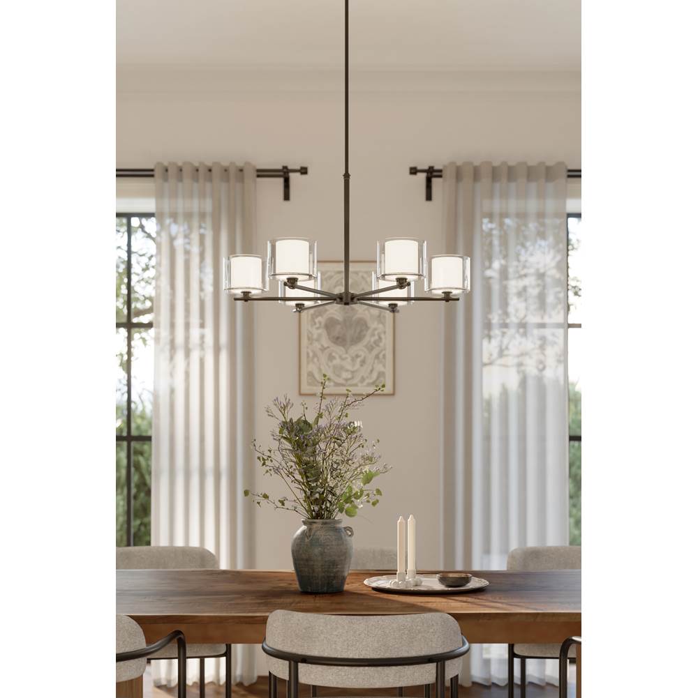 Minka-Lavery 2065-899 Dark Matte Black Seville 32'' 6-light Chandelier Image 3