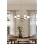 Minka-Lavery 2065-899 Dark Matte Black Seville 32'' 6-light Chandelier Image 3