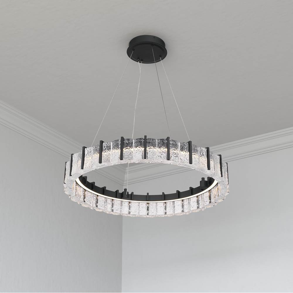 Minka-Lavery 2415-899-L Dark Matte Black Sevryn 27.5'' Led Pendant Image 4
