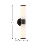 Minka-Lavery 12062-860 Dark Bronze Voltelle 20.25'' High 2-light Wall Sconce Image 3
