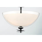 Minka-Lavery 10255-899 Dark Matte Black Elowen 15'' 3-light Semi-flush Mount Image 7