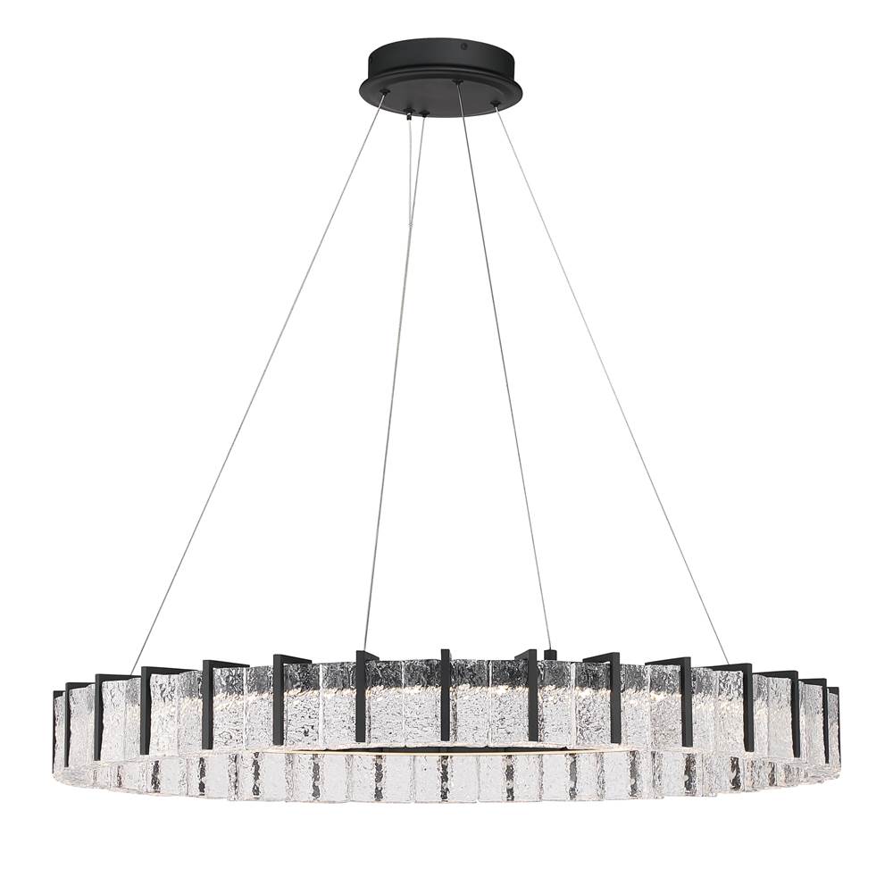 Minka-Lavery 2416-899-L Dark Matte Black Sevryn 36'' Led Pendant Image 9