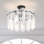Minka-Lavery 2596-899 Dark Matte Black Oldmill 18.25'' 3-light Semi-flush Mount Image 3