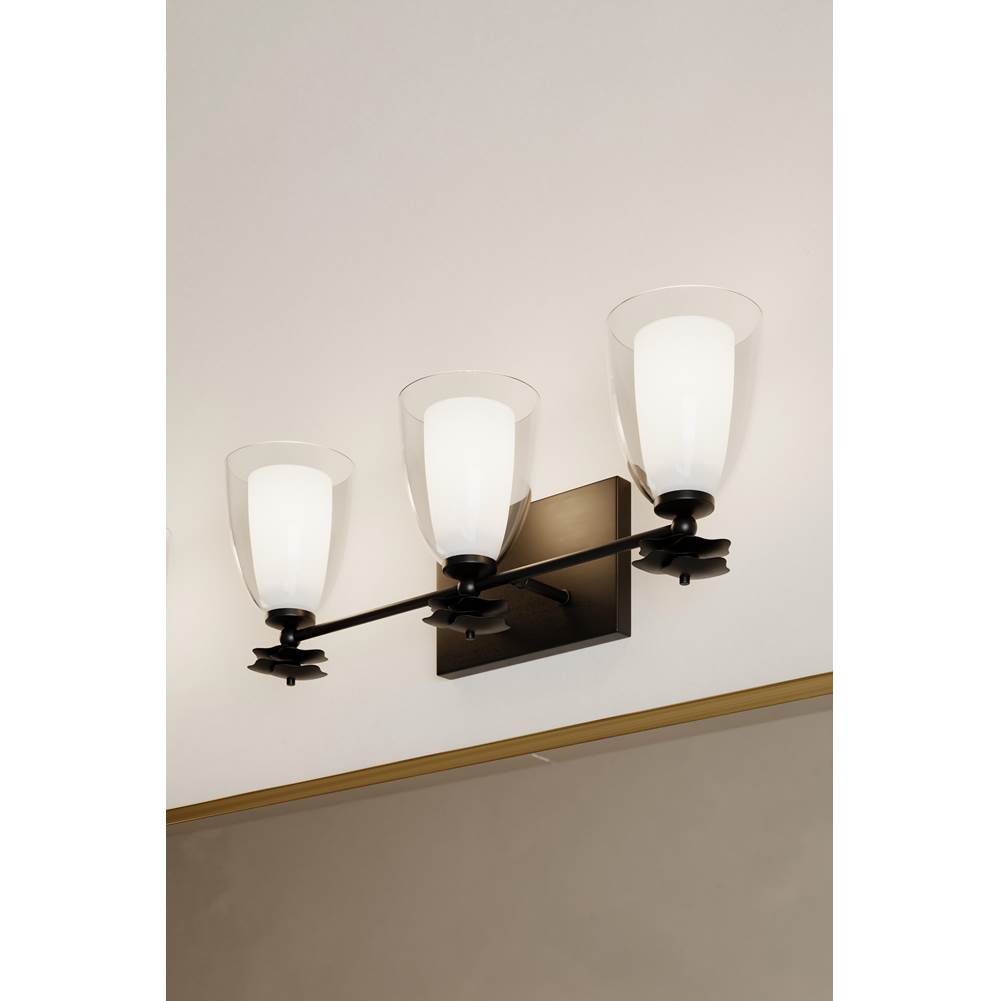 Minka-Lavery 10253-899 Dark Matte Black Elowen 21.75'' Wide 3-light Vanity Image 4
