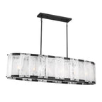 Minka-Lavery 3639-899 Dark Matte Black Veil 48'' 6-light Linear Chandelier Image 9
