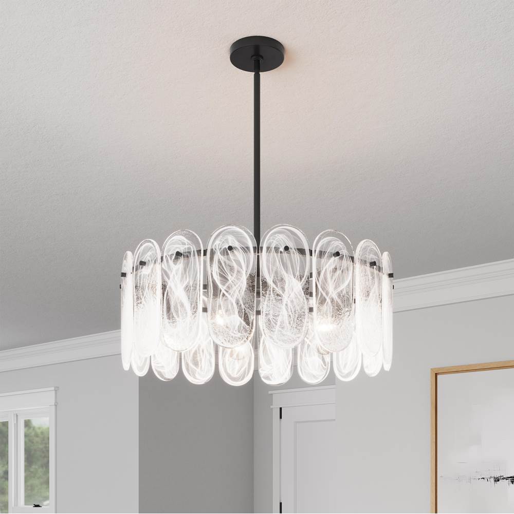 Minka-Lavery 2595-899 Dark Matte Black Oldmill 25'' 5-light Pendant Image 4