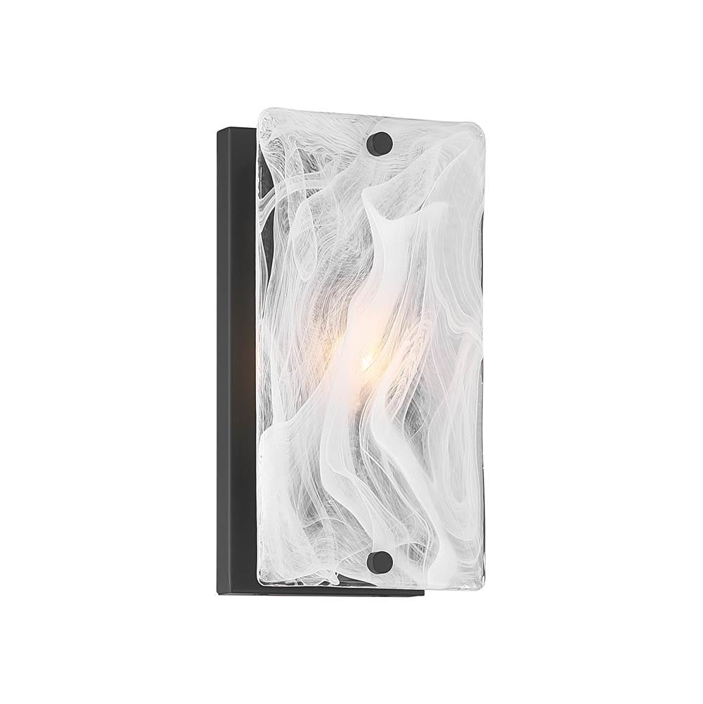 Minka-Lavery 3631-899 Dark Matte Black Veil 10'' High 1-light Wall Sconce Image 9