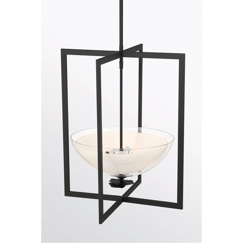 Minka-Lavery 10256-899 Dark Matte Black Elowen 18'' 3-light Pendant Image 5