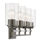 Minka-Lavery 2644-749 Rustic Gun Metal Binsly 32'' Wide 4-light Vanity Image 6
