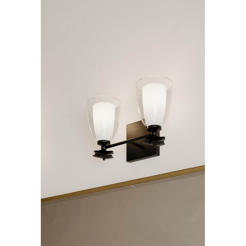 Minka-Lavery 10252-899 Dark Matte Black Elowen 13.25'' Wide 2-light Vanity Image 4