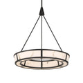 Minka-Lavery 3475-860-L Dark Bronze With Faux Alabaster Velaris 24'' Led Pendant Image 1