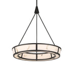 Minka-Lavery 3475-860-L Dark Bronze With Faux Alabaster Velaris 24'' Led Pendant Image 1