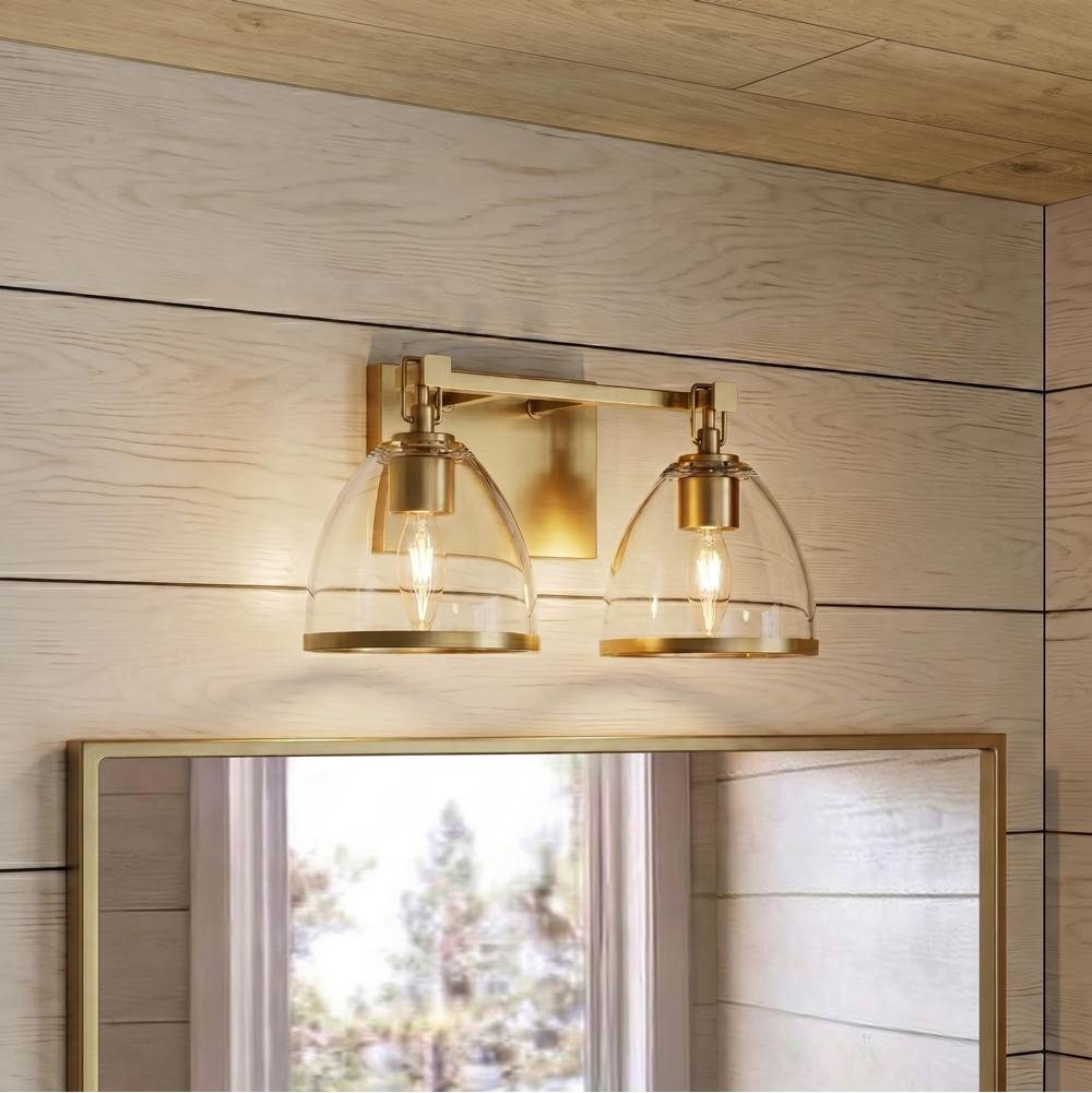 Minka-Lavery 15022-791 Brushed Gold Wynnfrost 15'' Wide 2-light Vanity Image 4