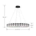 Minka-Lavery 2416-899-L Dark Matte Black Sevryn 36'' Led Pendant Image 2