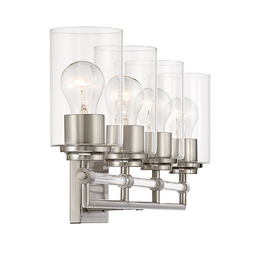 Minka-Lavery 2644-84 Brushed Nickel Binsly 32'' Wide 4-light Vanity Image 6