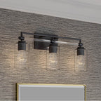 Minka-Lavery 2643-749 Rustic Gun Metal Binsly 24'' Wide 3-light Vanity Image 4