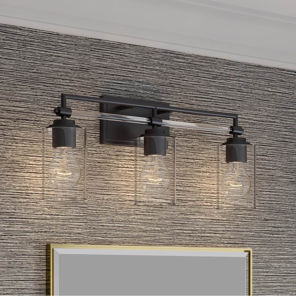 Minka-Lavery 2643-749 Rustic Gun Metal Binsly 24'' Wide 3-light Vanity Image 4