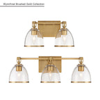 Minka-Lavery 15023-791 Brushed Gold Wynnfrost 24'' Wide 3-light Vanity Image 2