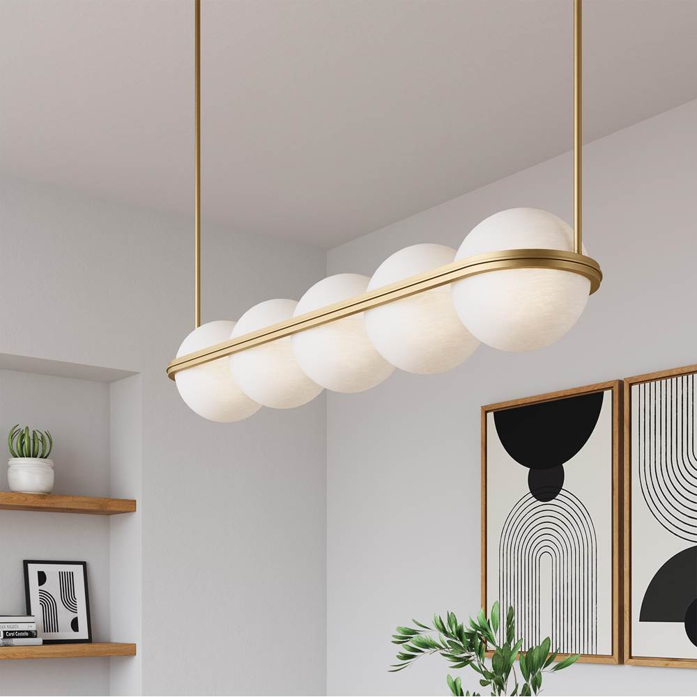 Minka-Lavery 10157-732-L Legacy Brass Vanderlane 46.25'' Led Linear Chandelier Image 3