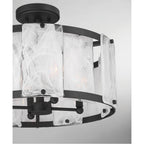 Minka-Lavery 3635-899 Dark Matte Black Veil 19.25'' 4-light Semi-flush Mount Image 6