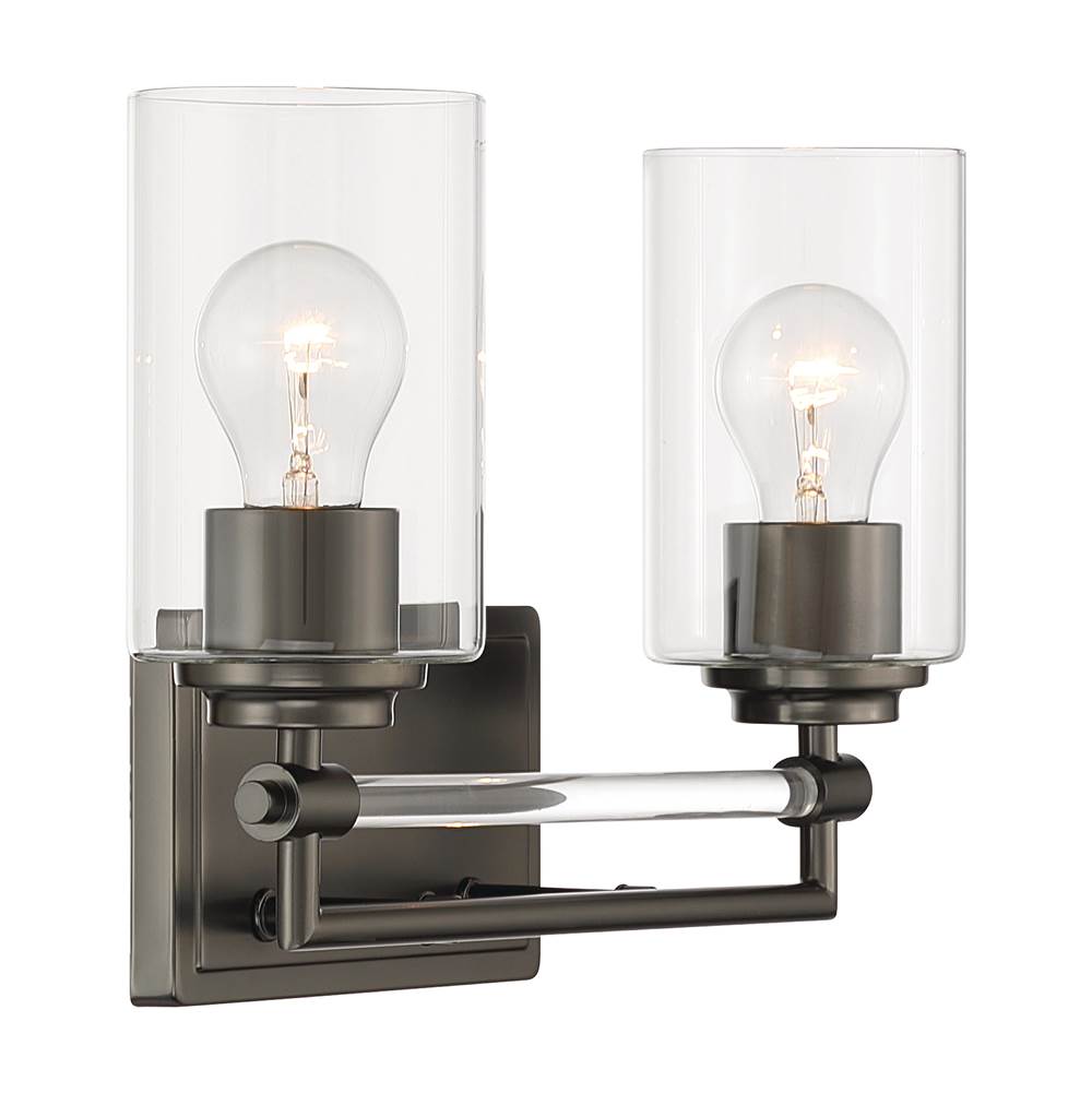 Minka-Lavery 2642-749 Rustic Gun Metal Binsly 15.75'' Wide 2-light Vanity Image 7