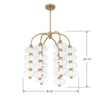 Minka-Lavery 10528-732-L Legacy Brass Bollavino 24'' Led Pendant Image 3