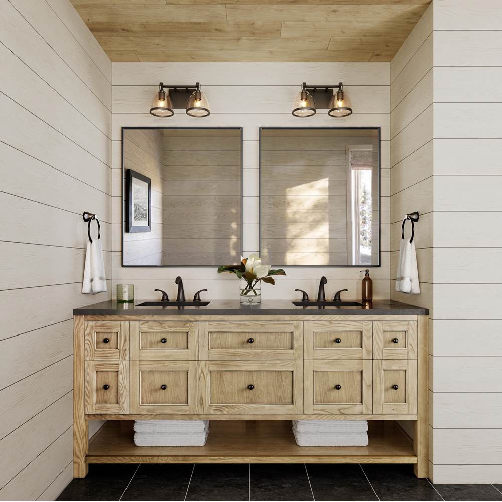 Minka-Lavery 15022-749 Rustic Gun Metal Wynnfrost 15'' Wide 2-light Vanity Image 5