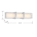 Minka-Lavery 5663-77-L Chrome Lumina 24.5'' Wide Led Bath Bar Image 3