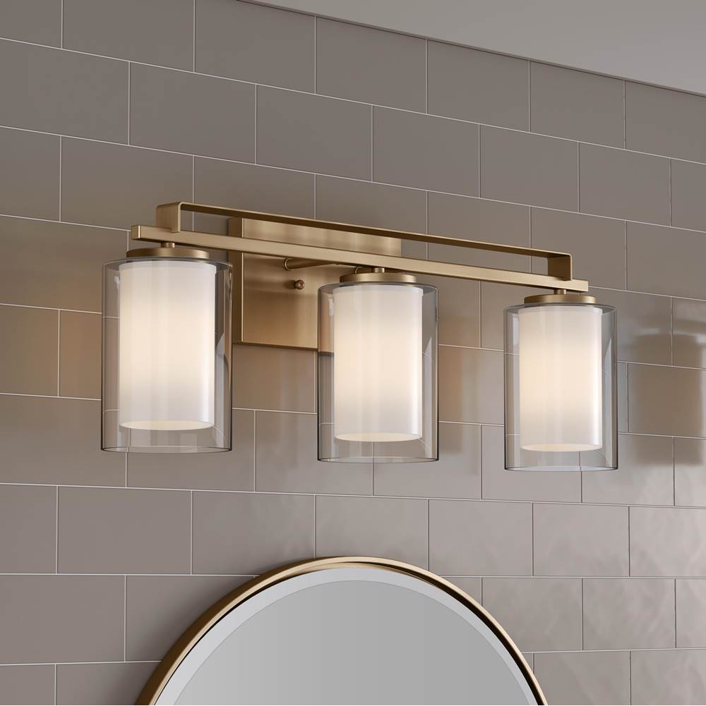 Minka-Lavery 6103-791 Brushed Gold Parsons Studio 24'' Wide 3-light Vanity Image 4