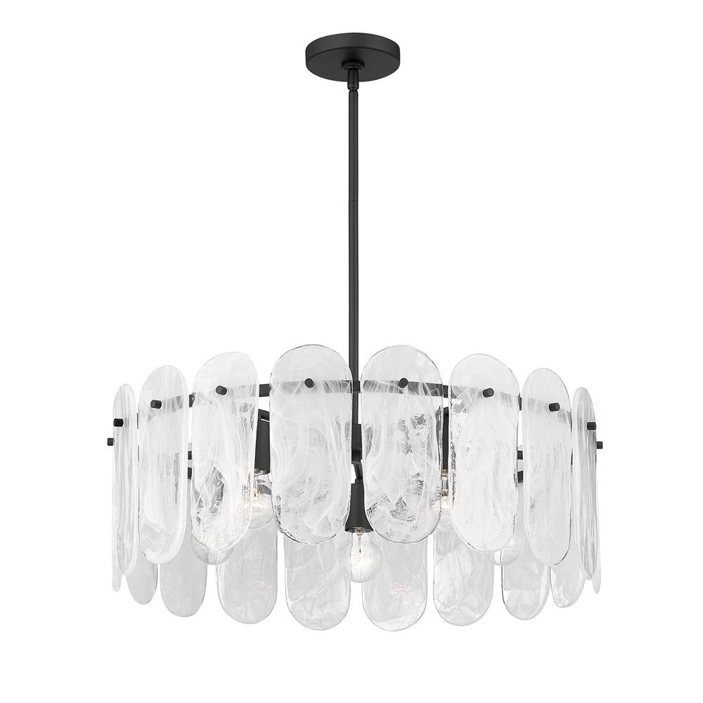 Minka-Lavery 2595-899 Dark Matte Black Oldmill 25'' 5-light Pendant Image 9