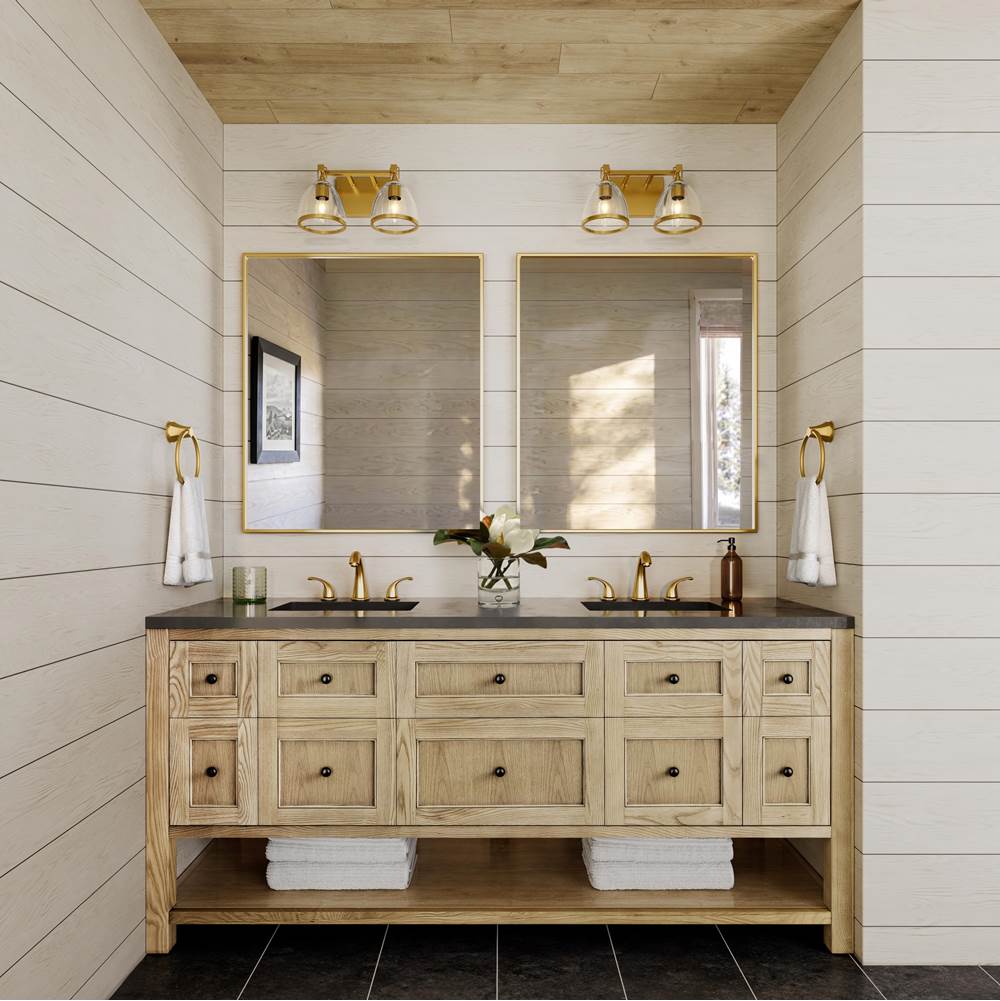 Minka-Lavery 15022-791 Brushed Gold Wynnfrost 15'' Wide 2-light Vanity Image 5