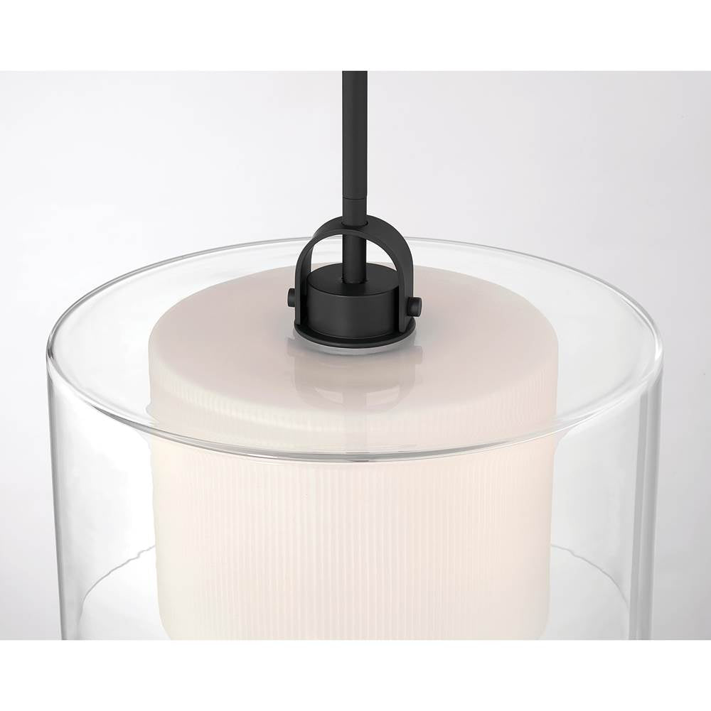 Minka-Lavery 2066-899 Dark Matte Black Seville 12.75'' 1-light Convertible Pendant/semi-flush Mount Image 5