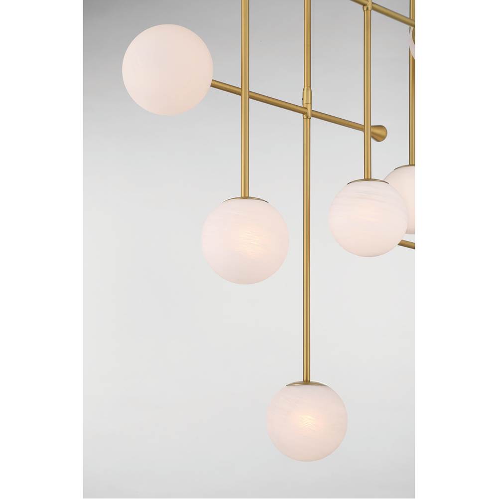 Minka-Lavery 10149-732 Legacy Brass Ursolus 43.5'' 9-light Linear Chandelier Image 6