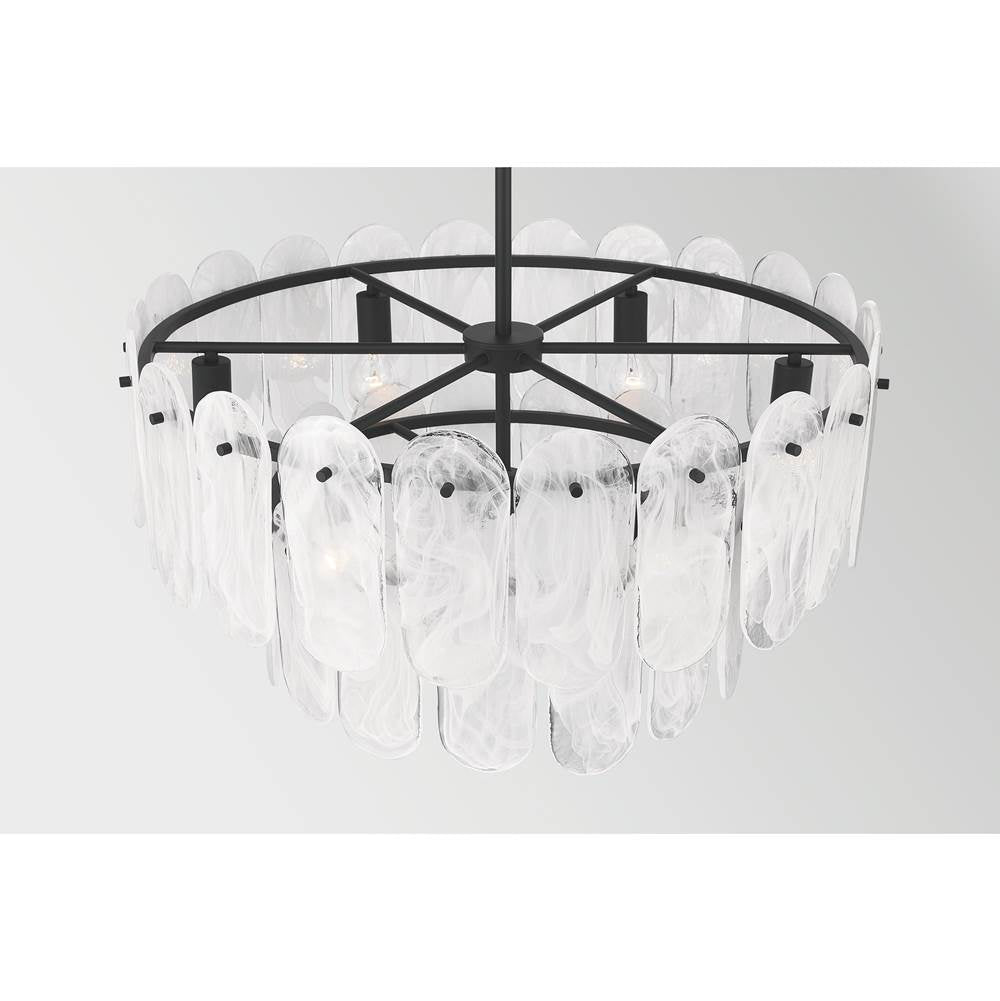 Minka-Lavery 2599-899 Dark Matte Black Oldmill 30.25'' 9-light Pendant Image 6