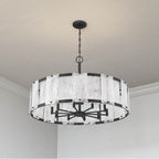 Minka-Lavery 3638-899 Dark Matte Black Veil 37.5'' 10-light Pendant Image 3