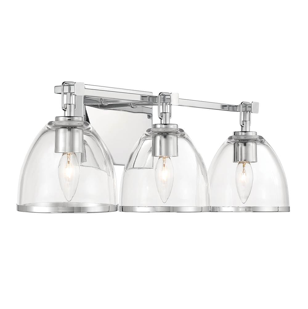 Minka-Lavery 15023-77 Chrome Wynnfrost 24'' Wide 3-light Vanity Image 8