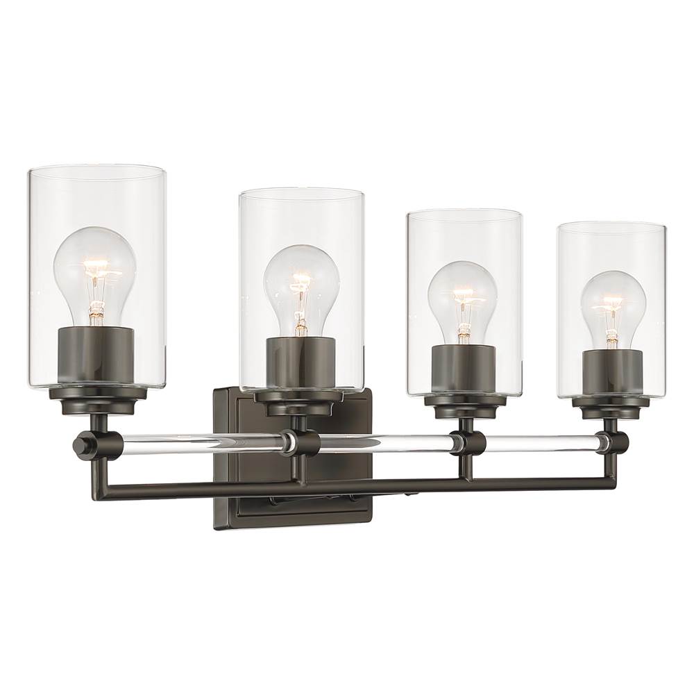 Minka-Lavery 2644-749 Rustic Gun Metal Binsly 32'' Wide 4-light Vanity Image 7