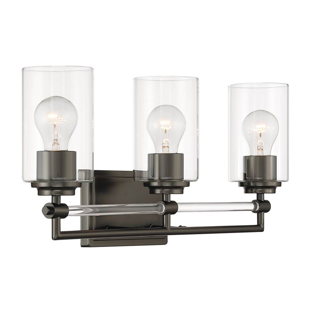 Minka-Lavery 2643-749 Rustic Gun Metal Binsly 24'' Wide 3-light Vanity Image 8