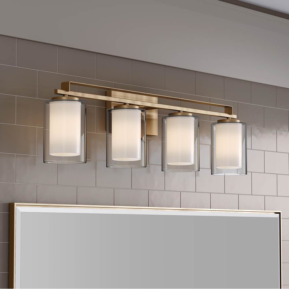 Minka-Lavery 6104-791 Brushed Gold Parsons Studio 32.5'' Wide 4-light Vanity Image 4