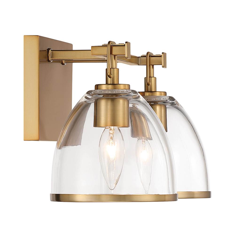 Minka-Lavery 15022-791 Brushed Gold Wynnfrost 15'' Wide 2-light Vanity Image 7