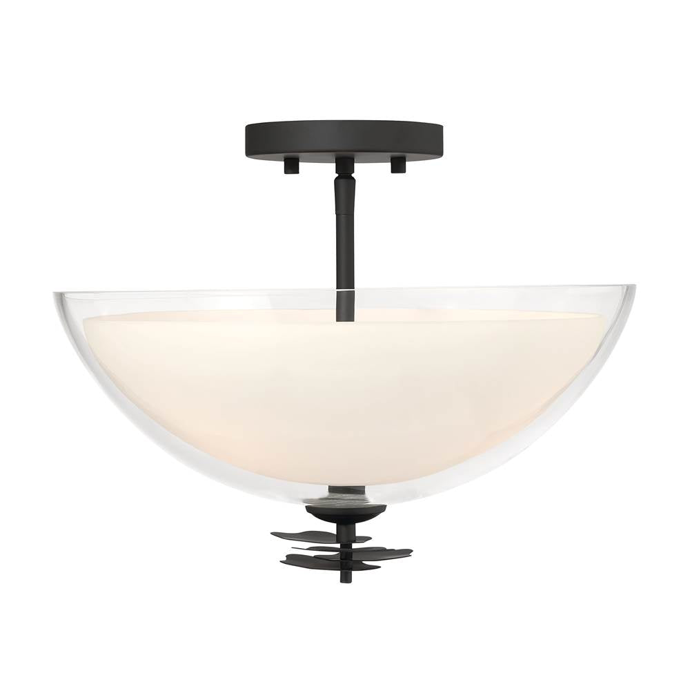 Minka-Lavery Elowen 15'' 3-light Semi-flush Mount