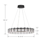 Minka-Lavery 2415-899-L Dark Matte Black Sevryn 27.5'' Led Pendant Image 3