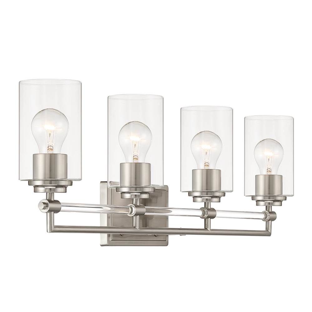 Minka-Lavery 2644-84 Brushed Nickel Binsly 32'' Wide 4-light Vanity Image 7