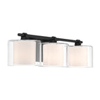 Minka-Lavery 2063-899 Dark Matte Black Seville 22.75'' Wide 3-light Vanity Image 8