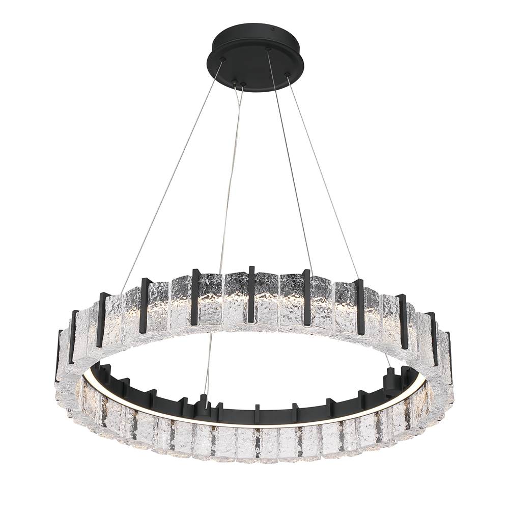 Minka-Lavery 2415-899-L Dark Matte Black Sevryn 27.5'' Led Pendant Image 8