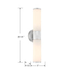Minka-Lavery 12062-77 Chrome Voltelle 20.25'' High 2-light Wall Sconce Image 3